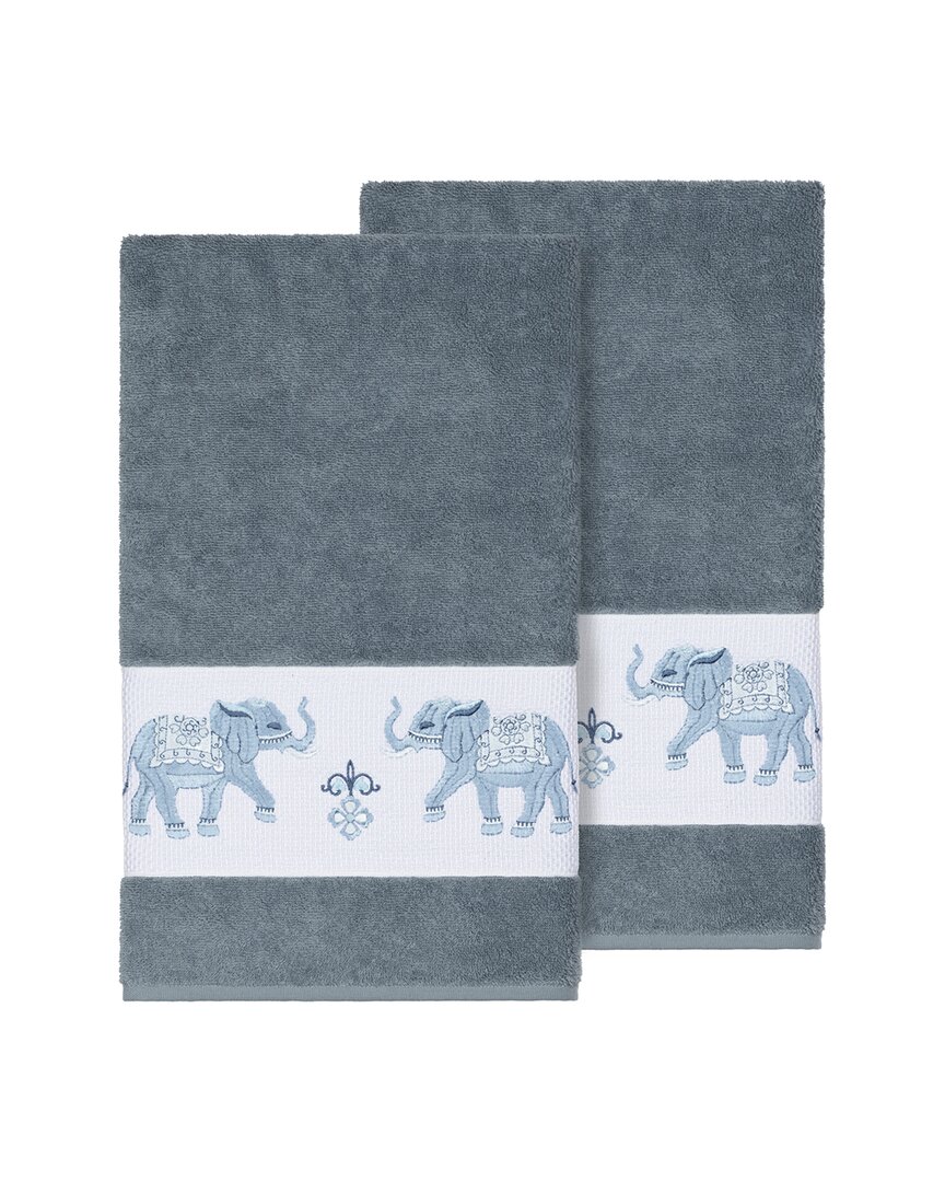 Shop Linum Home Textiles Quinn Turkish Cotton 2pc Embellished Bath Towel Set