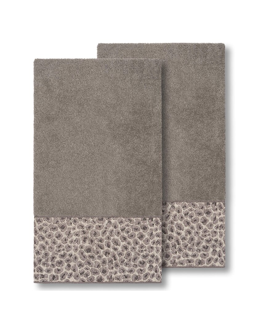 Shop Linum Home Textiles Spots Turkish Cotton 2pc Embellished Bath Towel Set