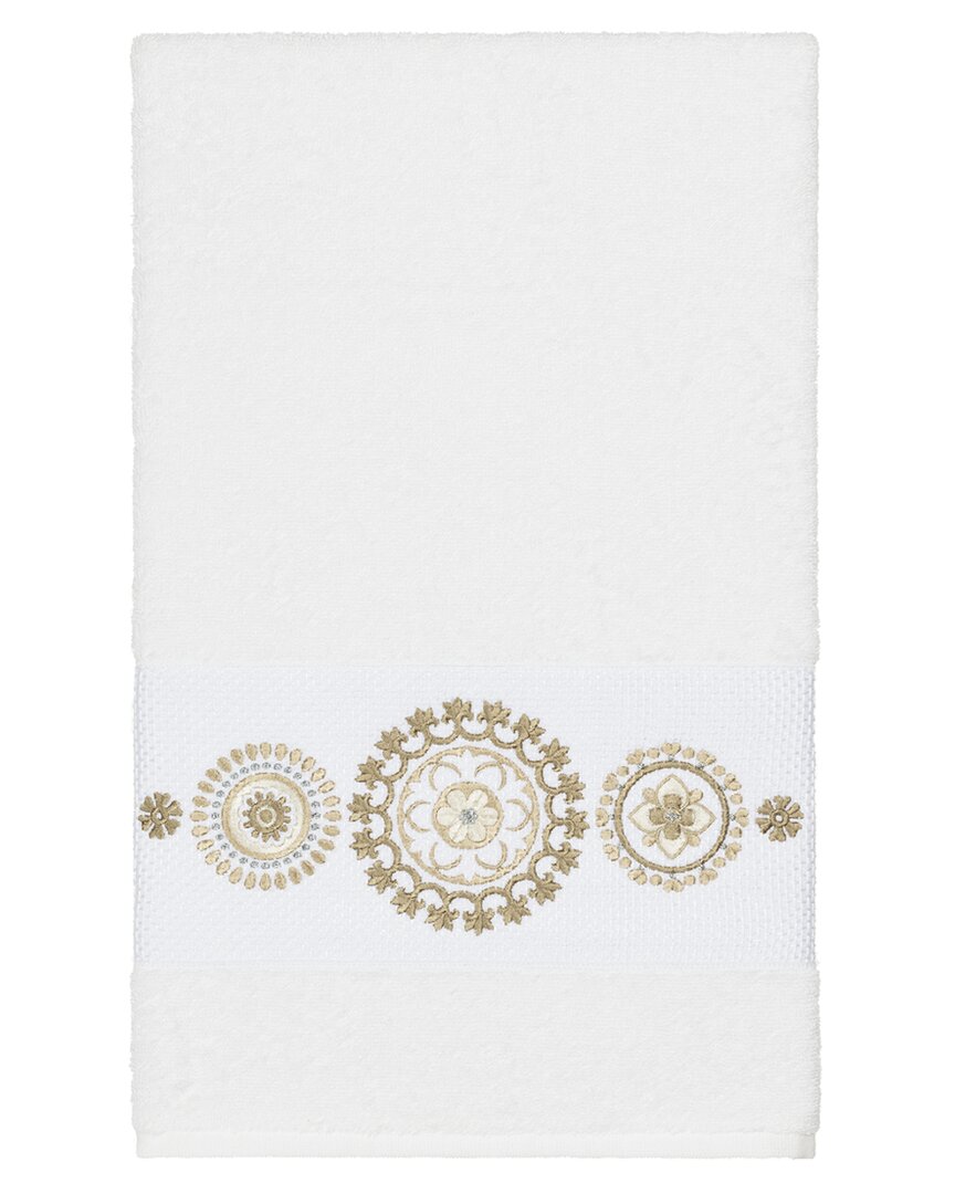 Shop Linum Home Textiles Isabelle Turkish Cotton Embellished Bath Towel