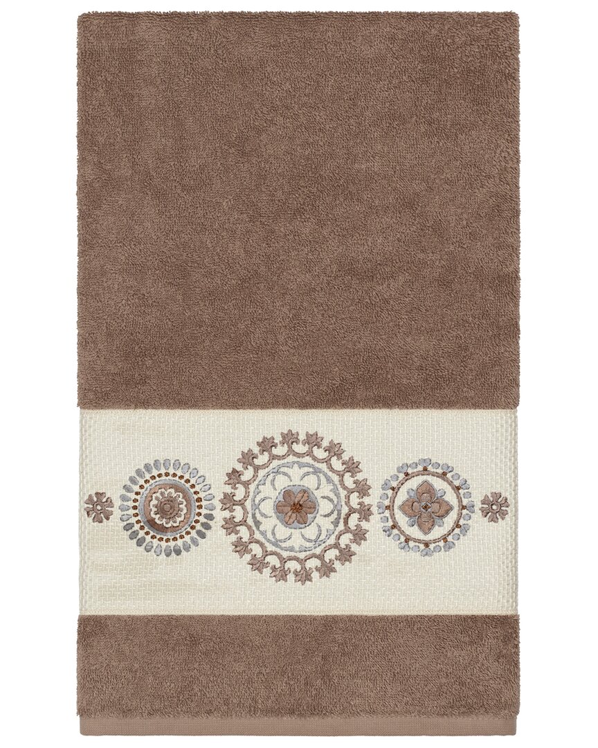 Shop Linum Home Textiles Isabelle Turkish Cotton Embellished Bath Towel