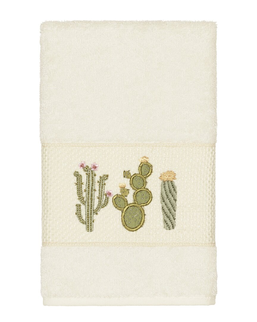 Linum Home Textiles Mila Turkish Cotton Embellished Hand Towel
