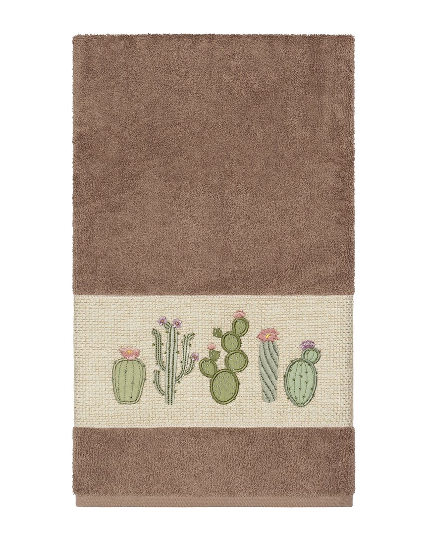 Linum Home Textiles Mila Turkish Cotton Embellished Bath Towel