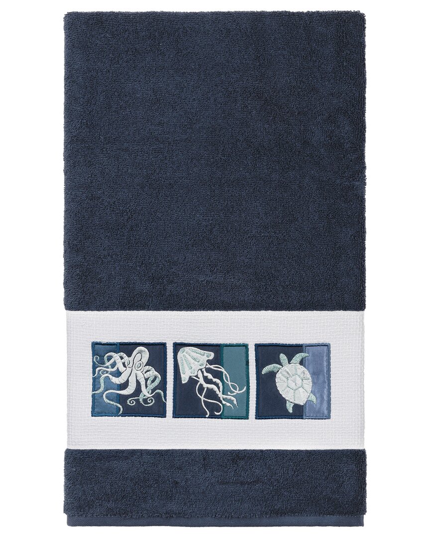 Linum Home Textiles Ava Turkish Cotton Embellished Bath Towel