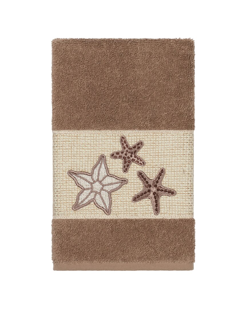 Linum Home Textiles Lydia Turkish Cotton Embellished Hand Towel