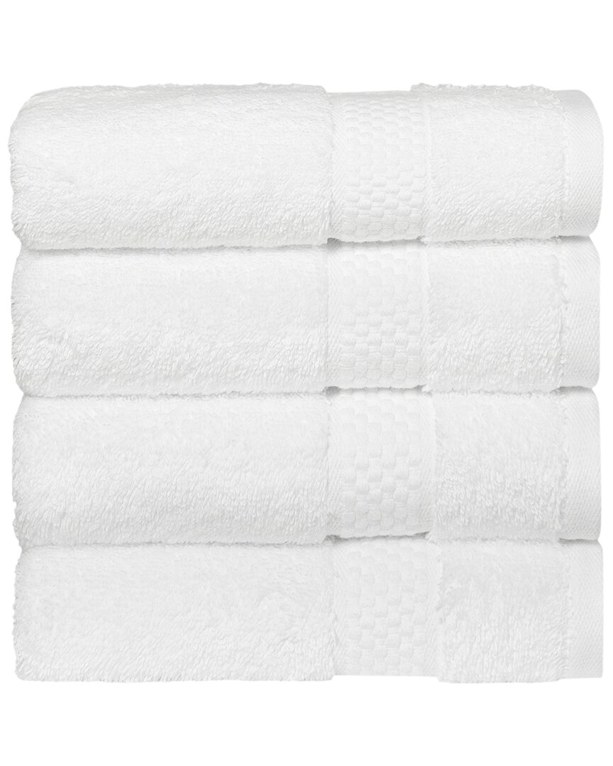 Shop Linum Home Textiles Starlight Turkish Cotton Terry Hand Towels Set In White