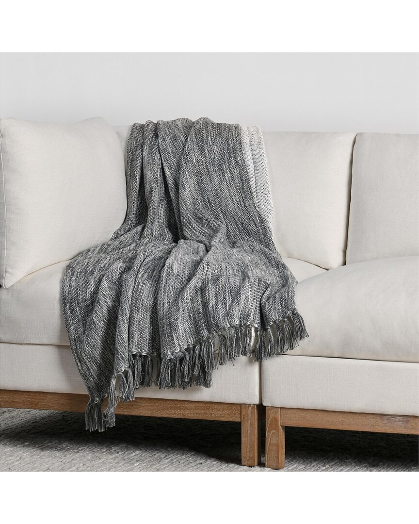 Villa By Classic Home Sharma Throw Blanket In Grey