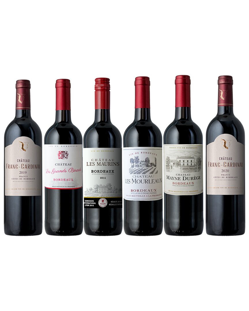 Splash Wines The Chateau Of Bordeaux: 6 Or 12 Bottles In Black