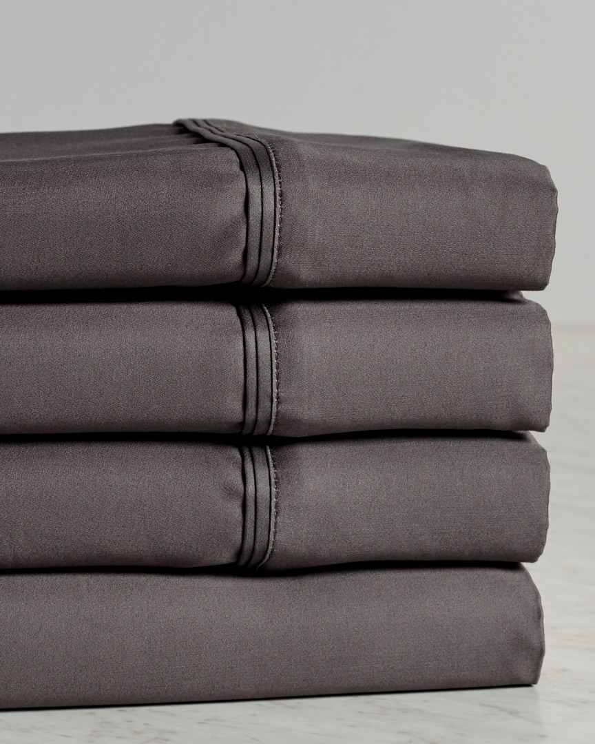 SUPERIOR SUPERIOR 1200 THREAD COUNT EGYPTIAN COTTON DEEP POCKET SOLID SHEET SET