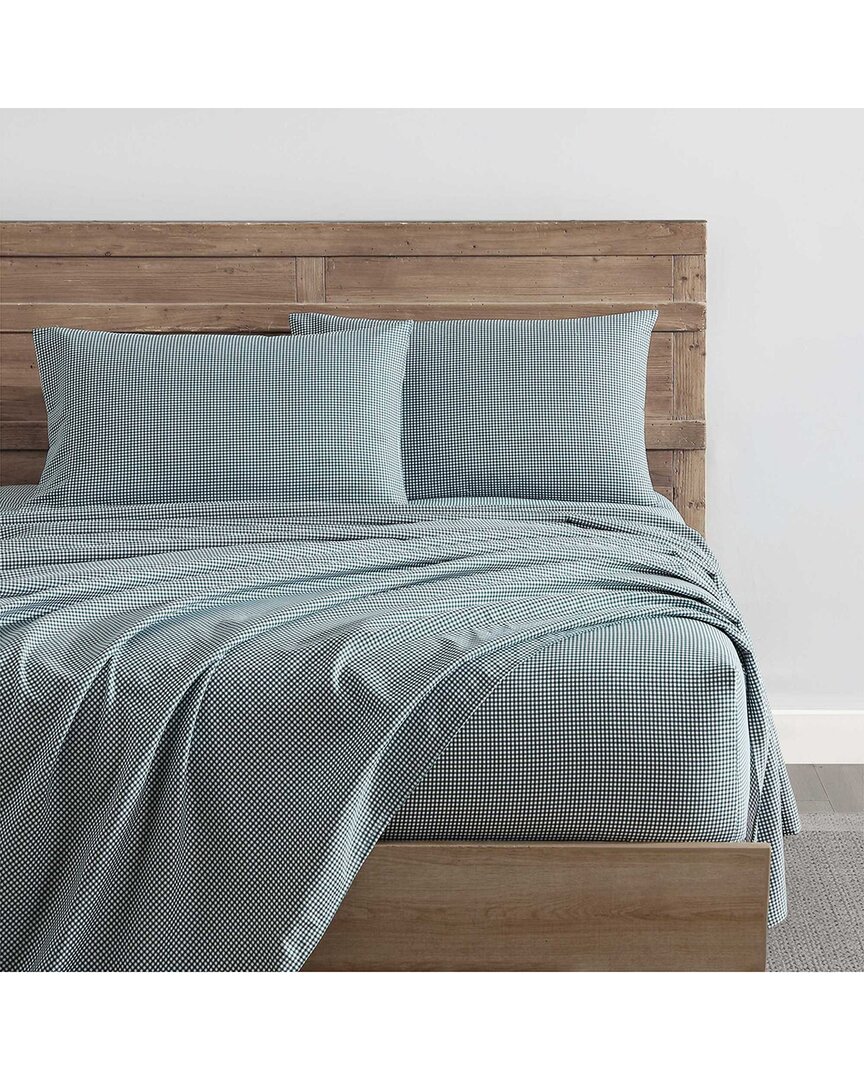 Nautica Bayside Plaid Flannel Sheet Set
