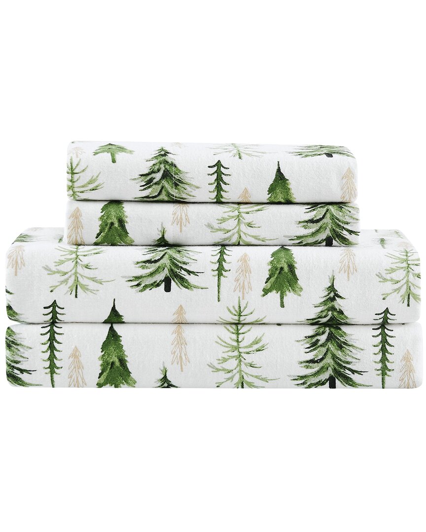 Truly Soft Trees Flannel Sheet Set