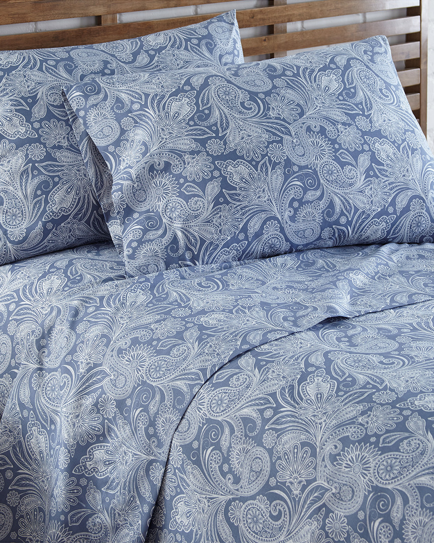 SOUTH SHORE LINENS SOUTH SHORE LINENS SOUTHSHORE LINENS PAISLEY DEEP POCKET ULTRA SOFT BOHO SHEET SET