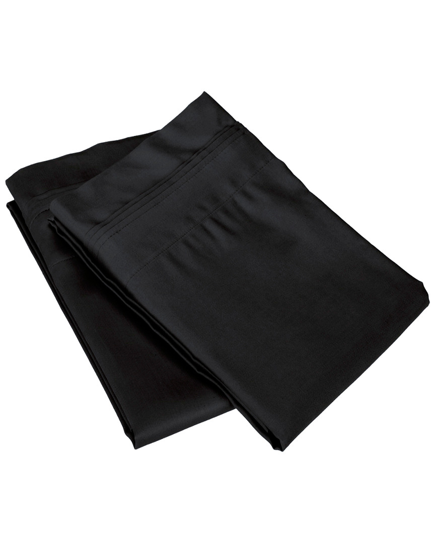 Superior 650 Thread Count Egyptian Cotton Pillowcases In Black