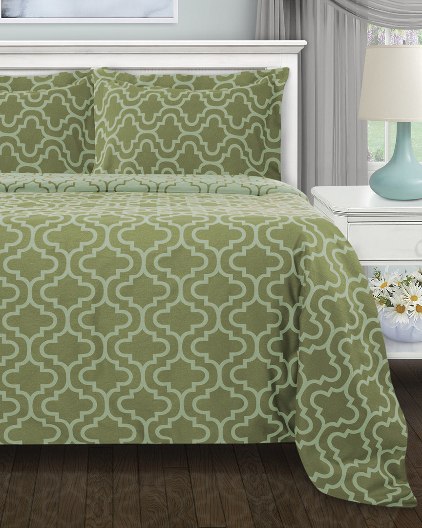 Superior Flannel Trellis Deep Pocket Sheet Set
