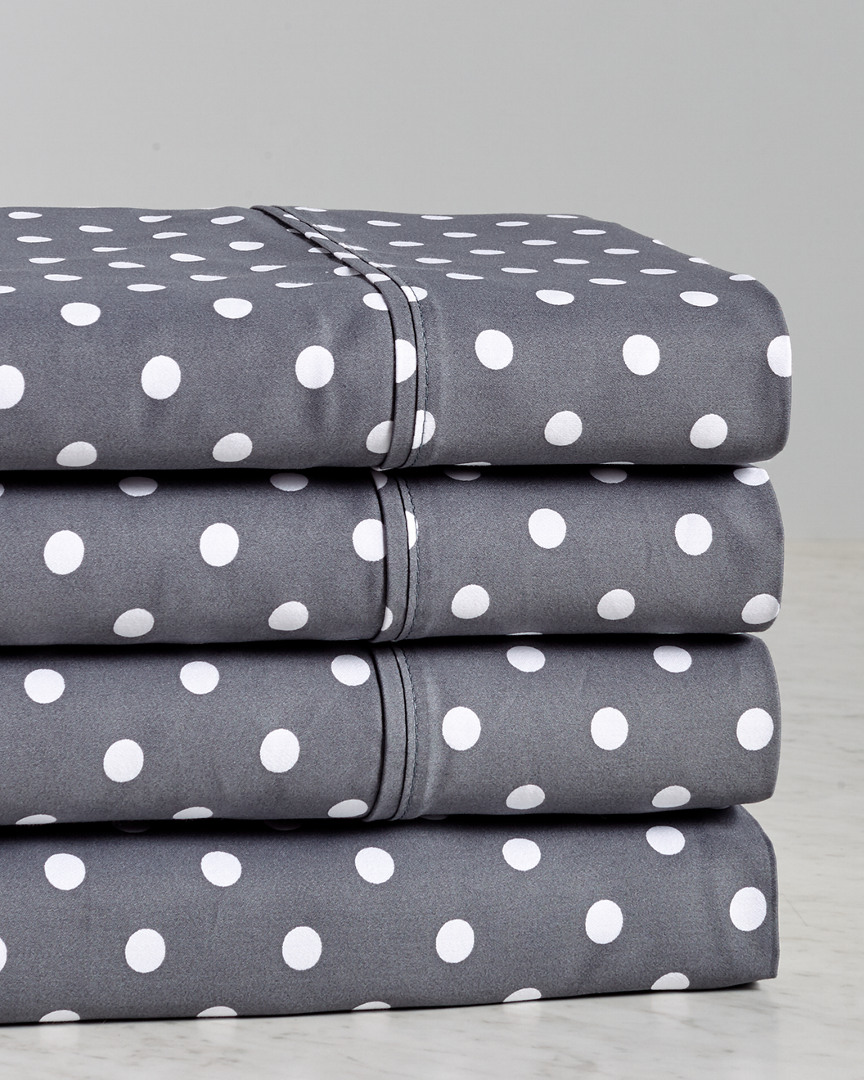 Superior 600 Thread Count Cotton Rich Polka Dot Sheet Set