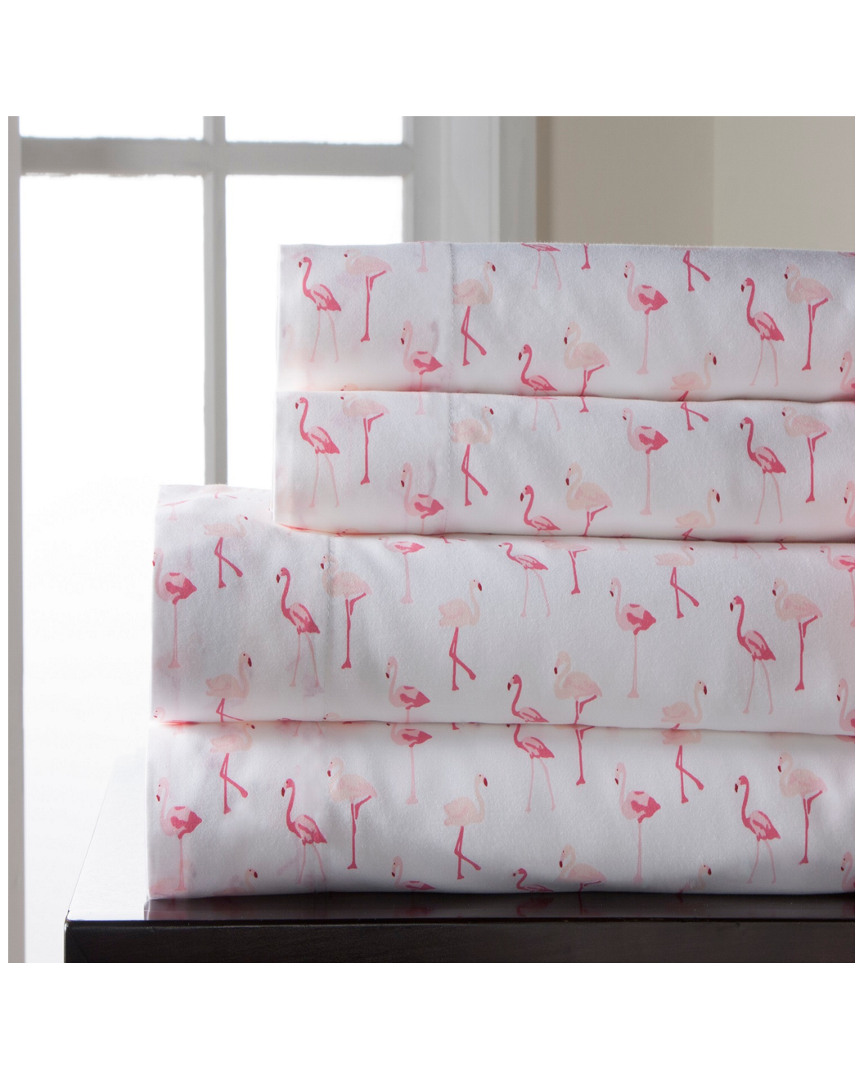 Elite Home Fashions Flamingo Print Sheet Set