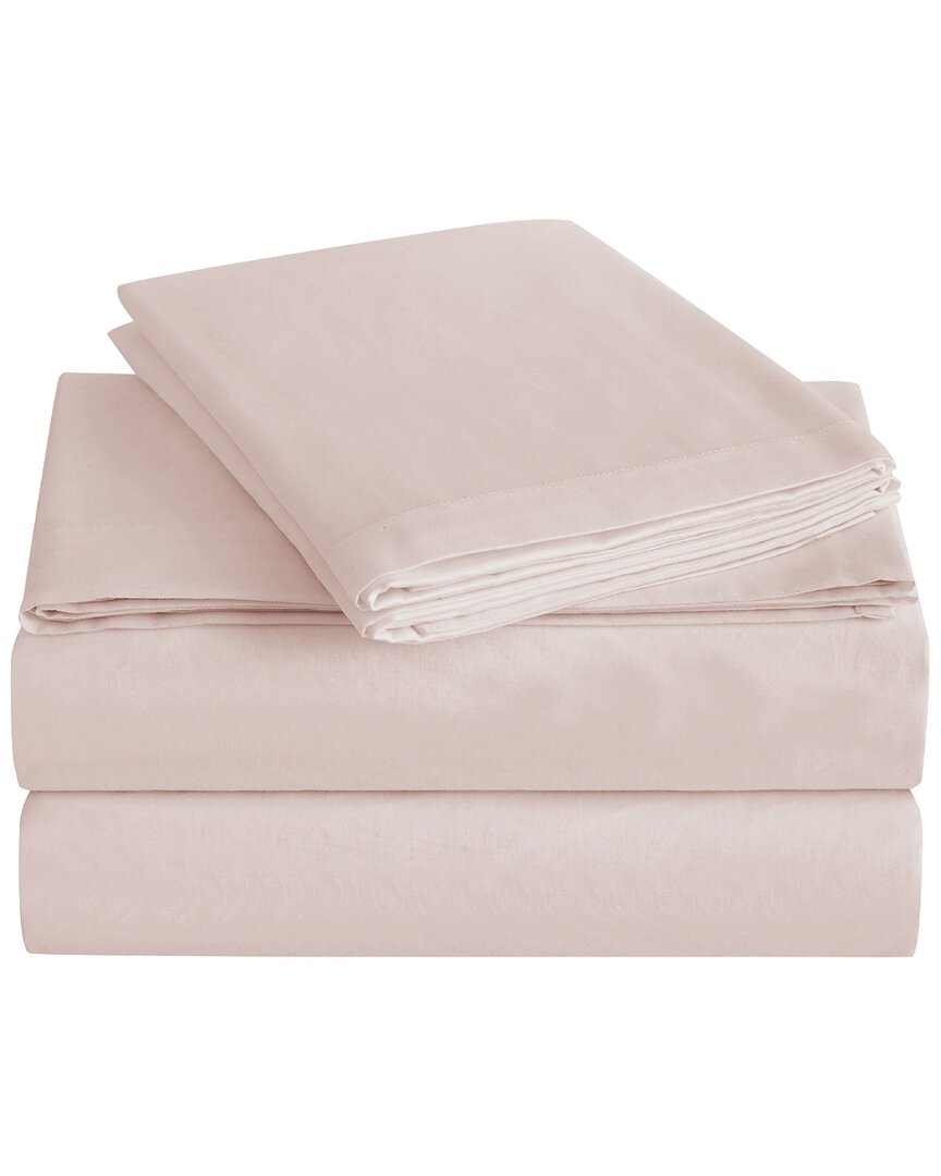 Charisma 310tc Cotton Sheet Set In Blush