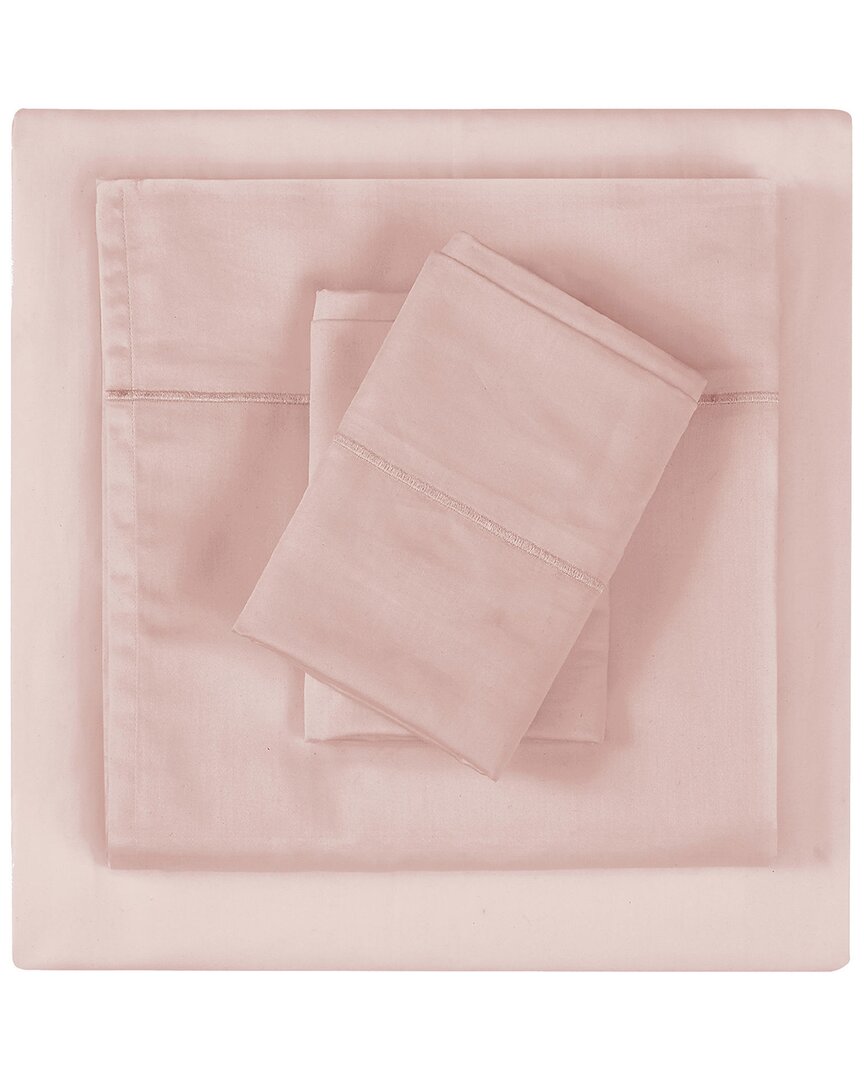 Christian Siriano 300tc Cotton Sheet Set In Blush
