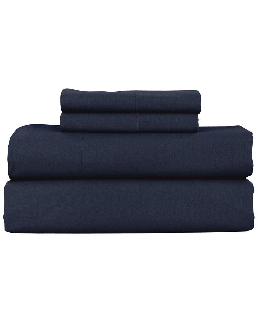 Nouvelle Home Perfectly Cotton Sheet Set In Navy