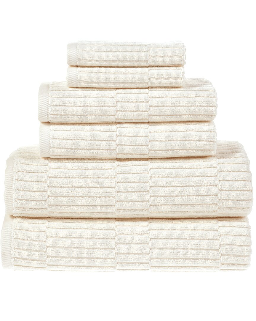 Alexis Antimicrobial Oxford 6pc Towel Set