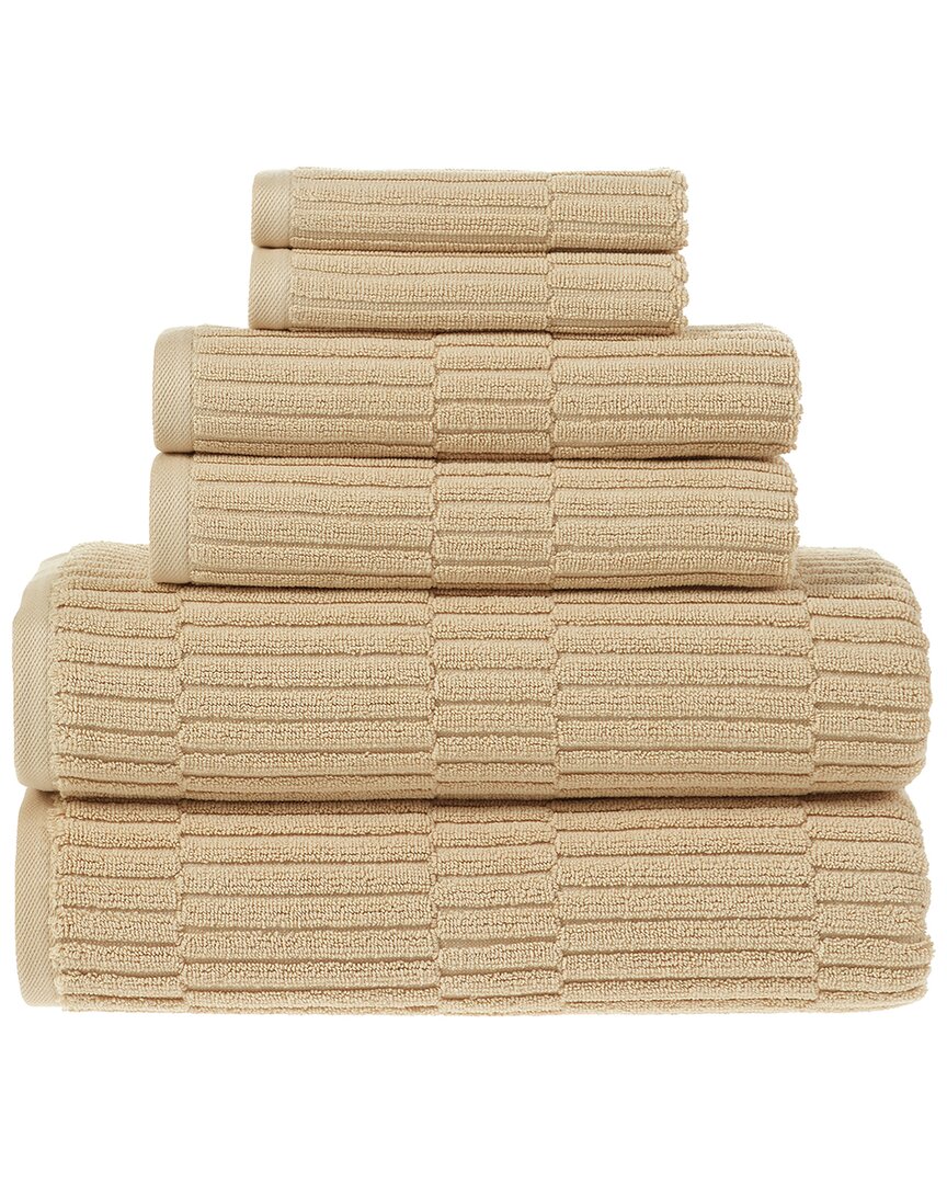 Alexis Antimicrobial Oxford 6pc Towel Set