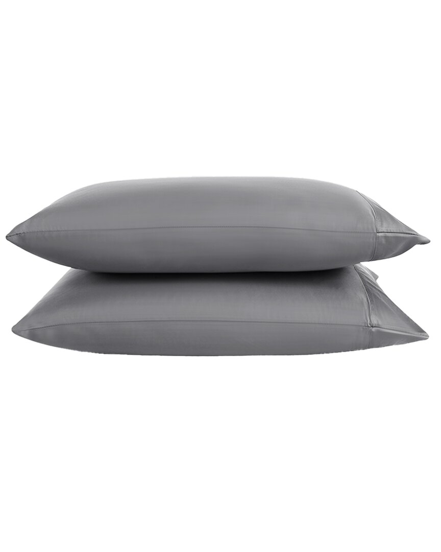 Sunday Citizen Natural Premium Bamboo Pillowcase Set In Grey