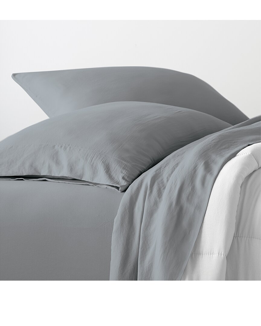 Ella Jayne Cotton Percale 300tc Percale Pillow Case Pair In Grey