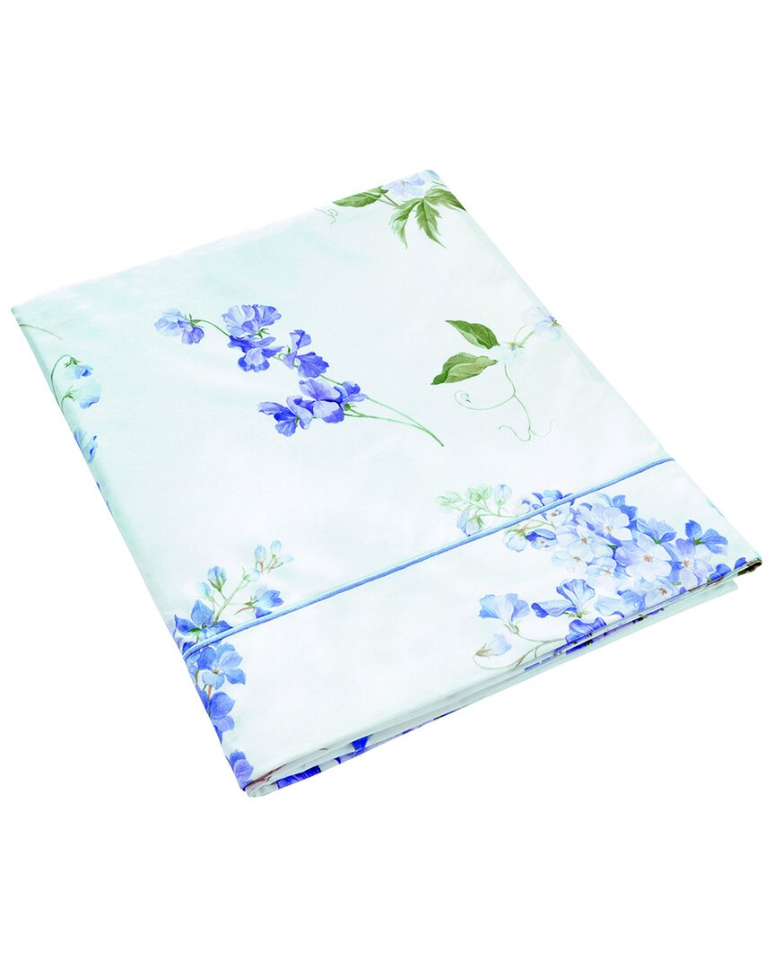 Anne De Solene Anne De Solène Organic Cotton Percale 200 Thread Count Charme Flat Sheet