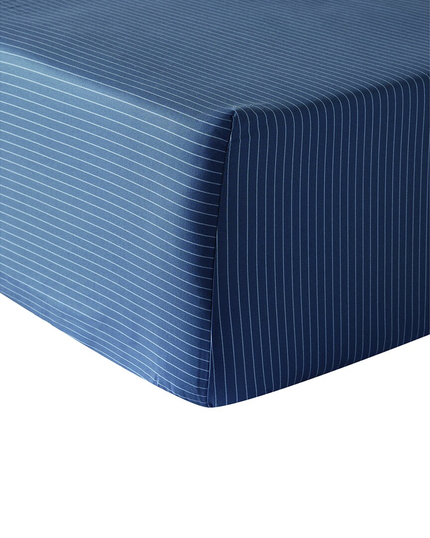 Anne De Solene Anne De Solène Cotton Percale 200 Thread Count Nocturne Fitted Sheet