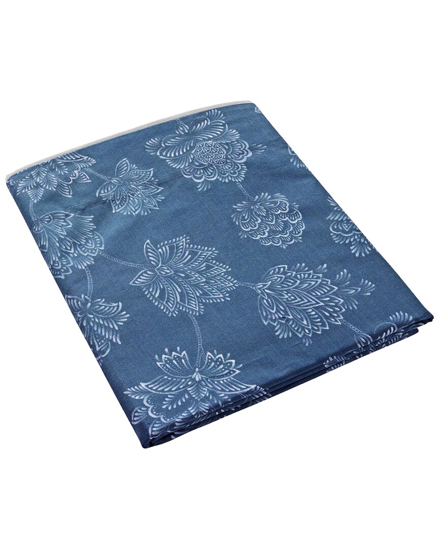 Anne De Solene Anne De Solène Cotton Percale 200 Thread Count Nocturne Flat Sheet
