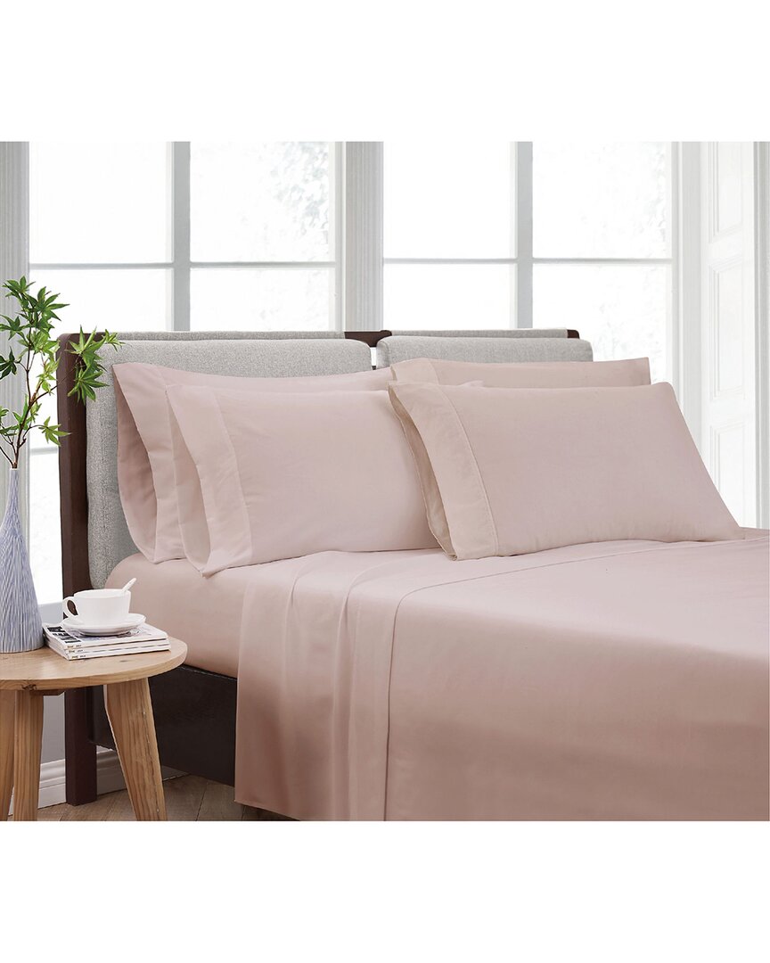 Cannon Heritage Solid 7pc Sheet Set In Blush
