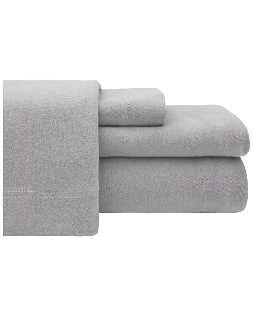 Baltic Linen Discontinued Soft & Cozy Cotton Jersey Sheet Set In Grey