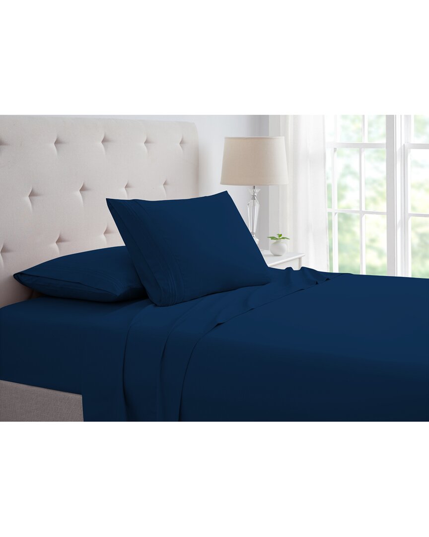 Bamboo Comfort Bamboo 4 Piece Luxury 3 Line Embroidered Sheet Set