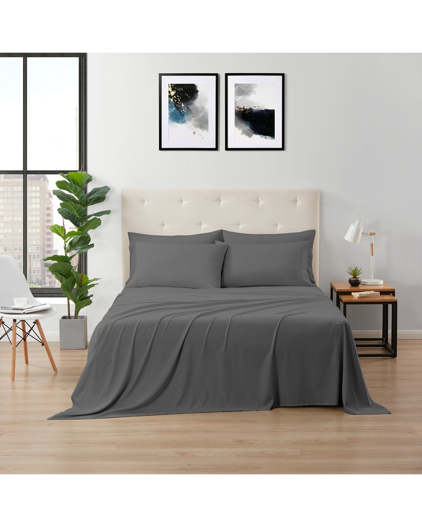 Kathy Ireland Bamboo Cooling Sheet Set - Charcoal