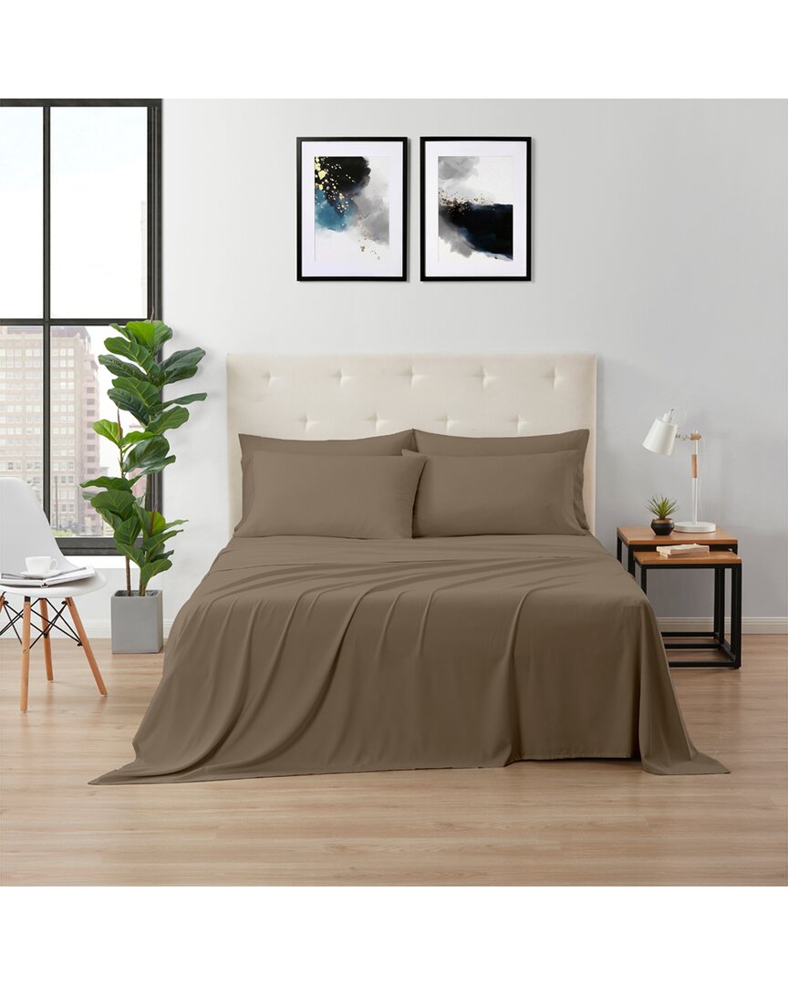 Kathy Ireland Bamboo Cooling Sheet Set - Taupe