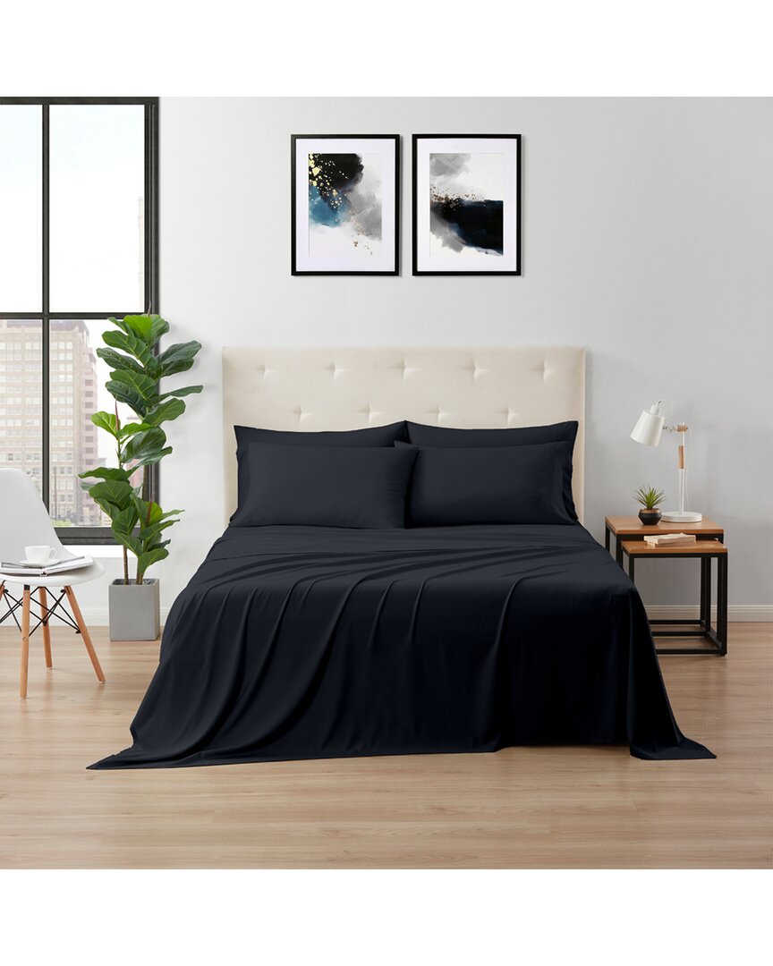 Kathy Ireland Bamboo Cooling Sheet Set - Black