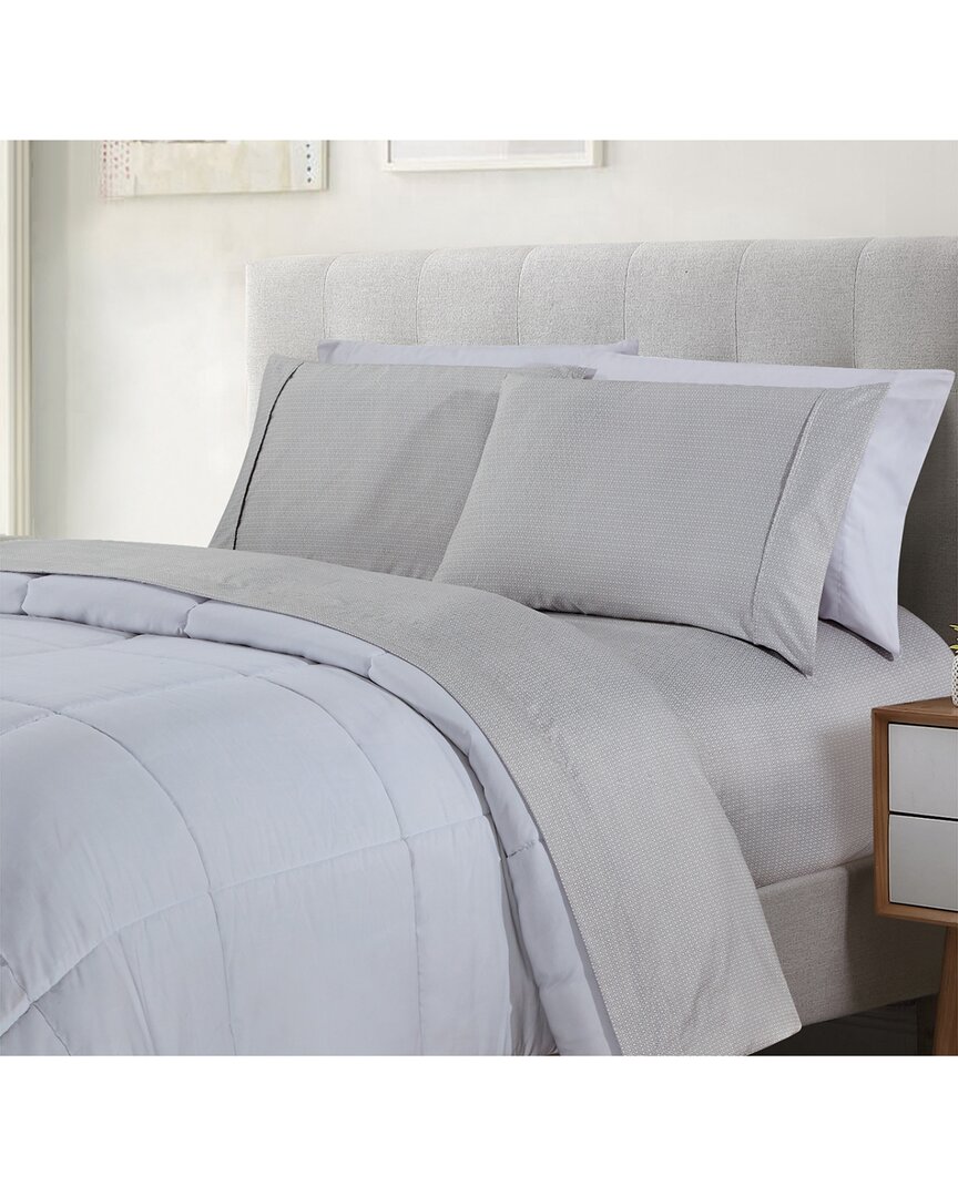 Bibb Home 1800 Thread Count 4pc Egyptian Luxury Printed Sheet Set
