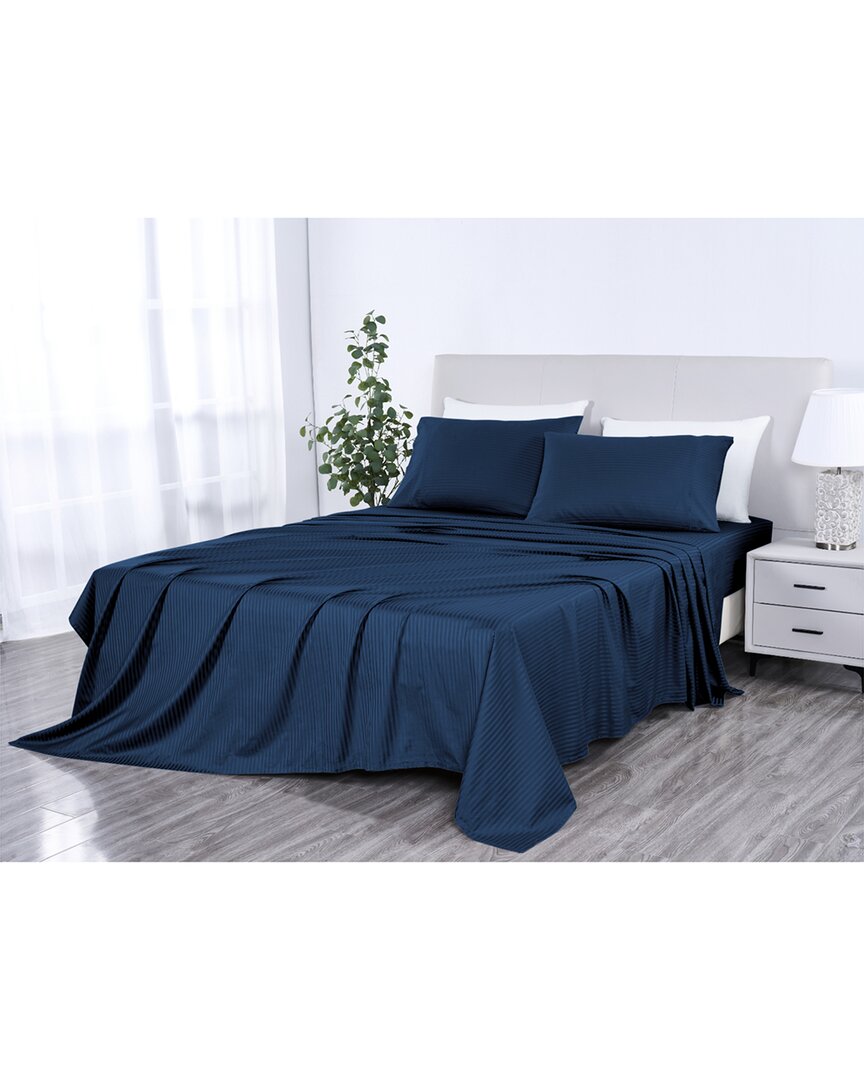 Kathy Ireland 500 Thread Count Damask Stripe Sheet