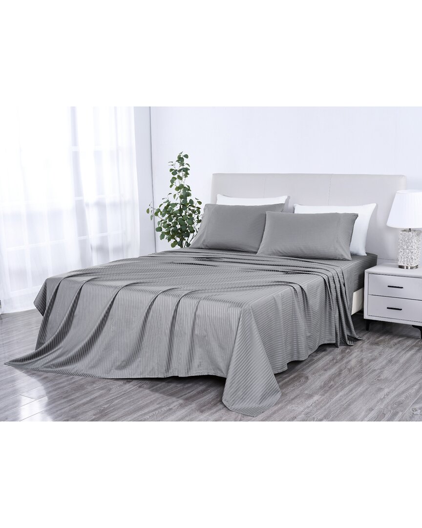 Kathy Ireland 500 Thread Count Damask Stripe Sheet