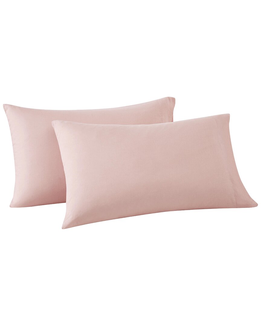 Frye Linen-blend Pillowcase Pair In Blush