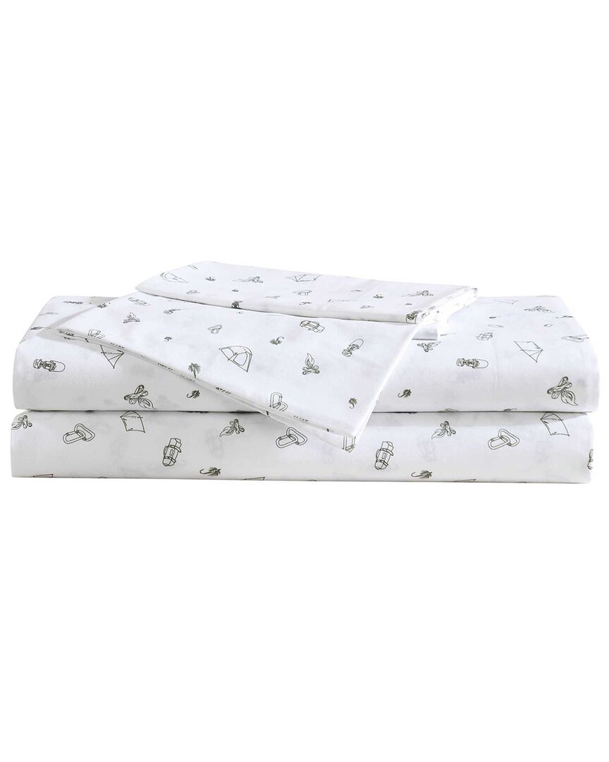 Eddie Bauer Buddy Camping 200 Thread Count Cotton Percale Full Sheet Set