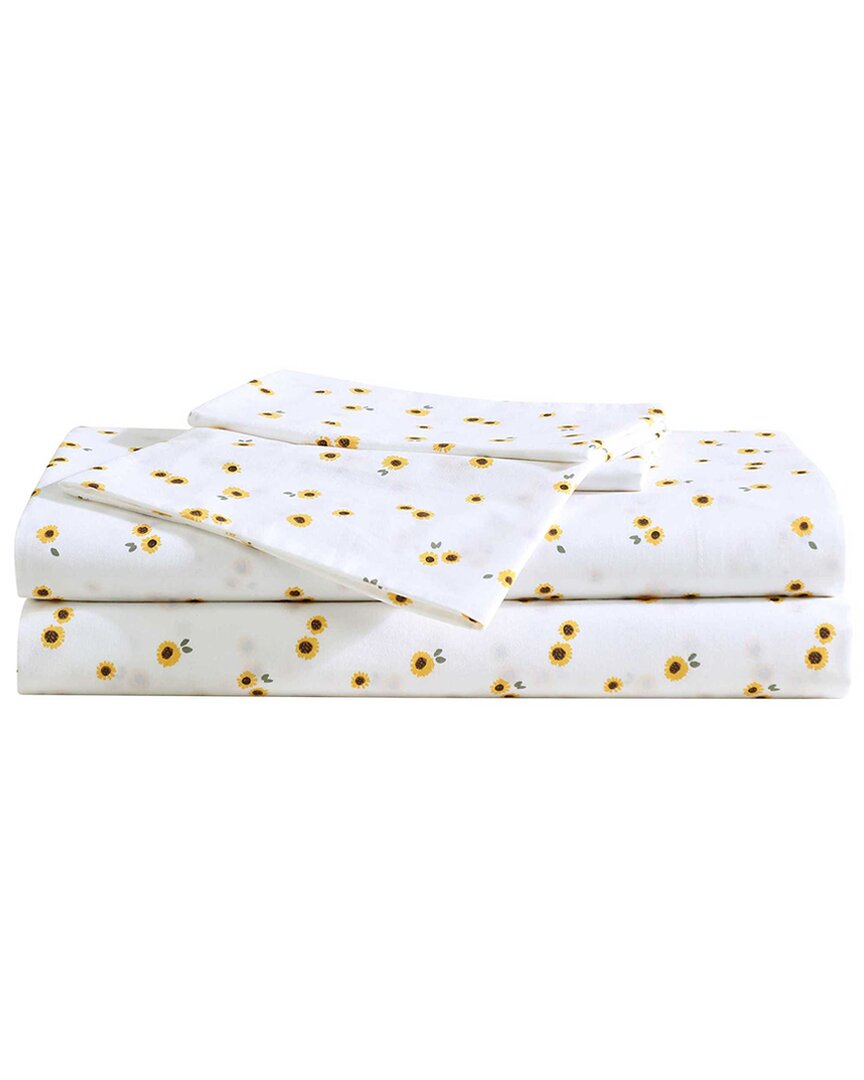 Eddie Bauer 200 Thread Count Eddy Sunflower Cotton Percale Sheet Set