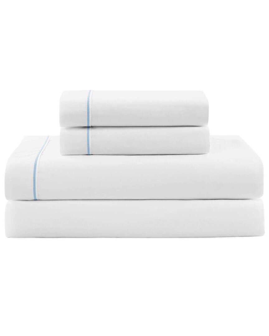Tommy Hilfiger 200 Thread Count Solid Cotton Percale Sheet Set