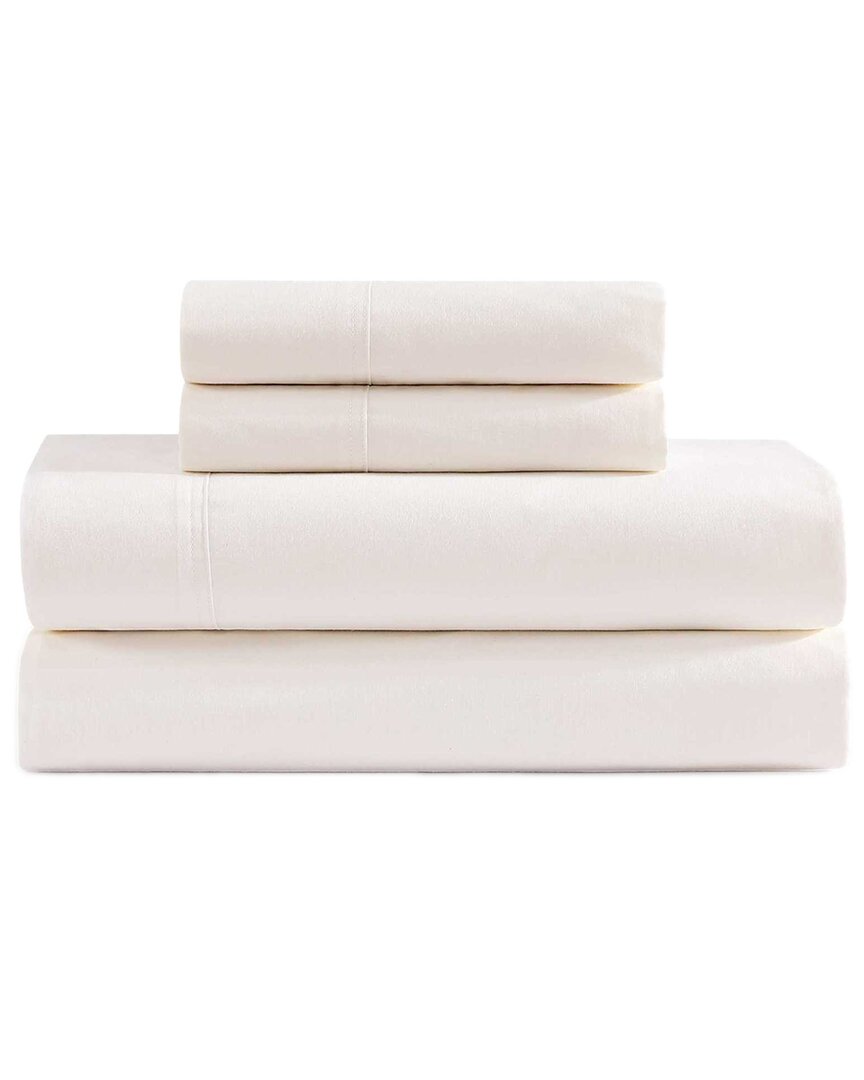 Tommy Hilfiger 200 Thread Count Solid Cotton Percale Sheet Set