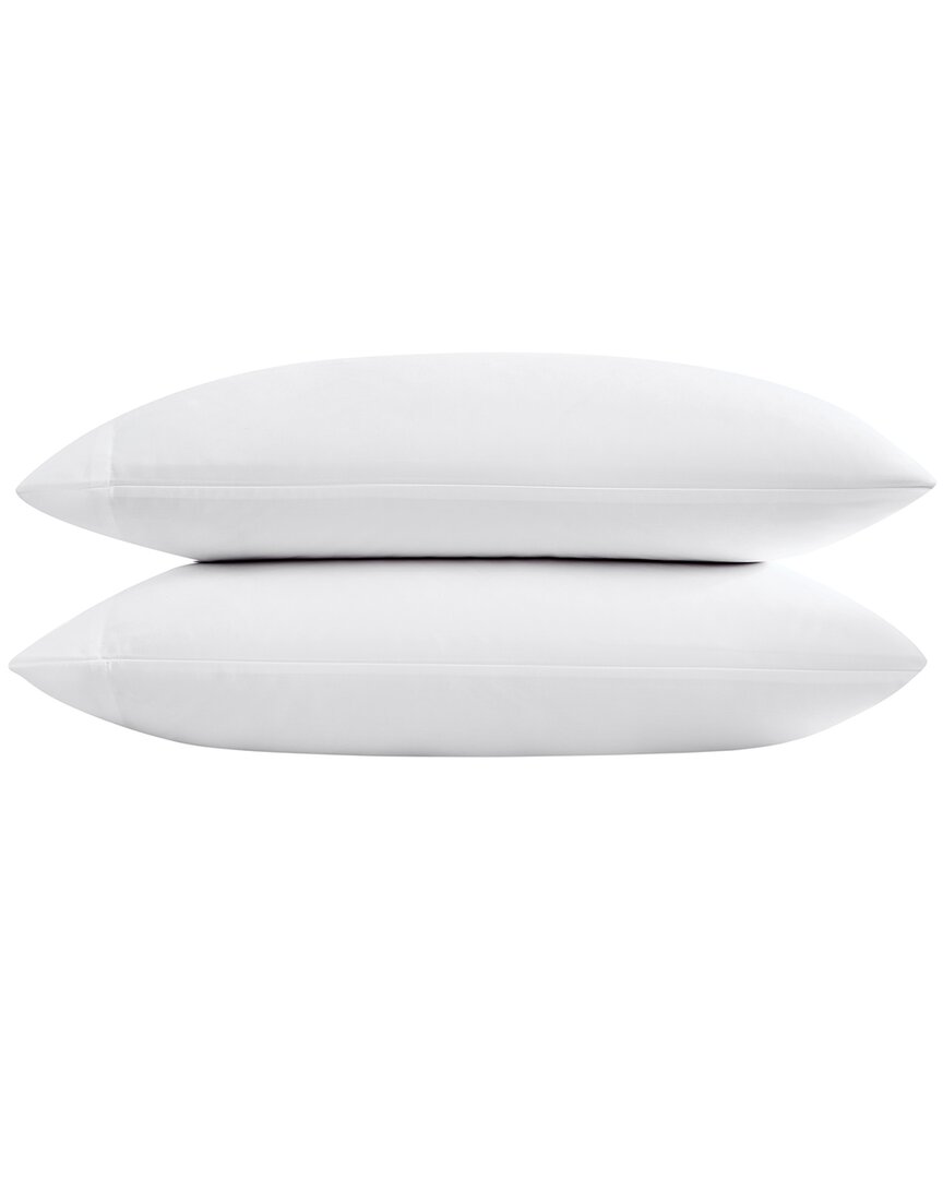 Vera Wang Cotton Blend 800tc Sateen Pillowcase Set In White