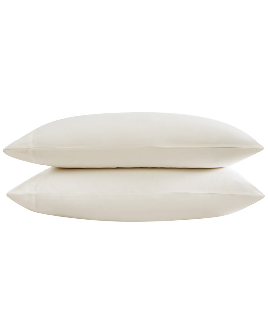 Shop Vera Wang Cotton Blend 800tc Sateen Pillowcase Set In Ivory