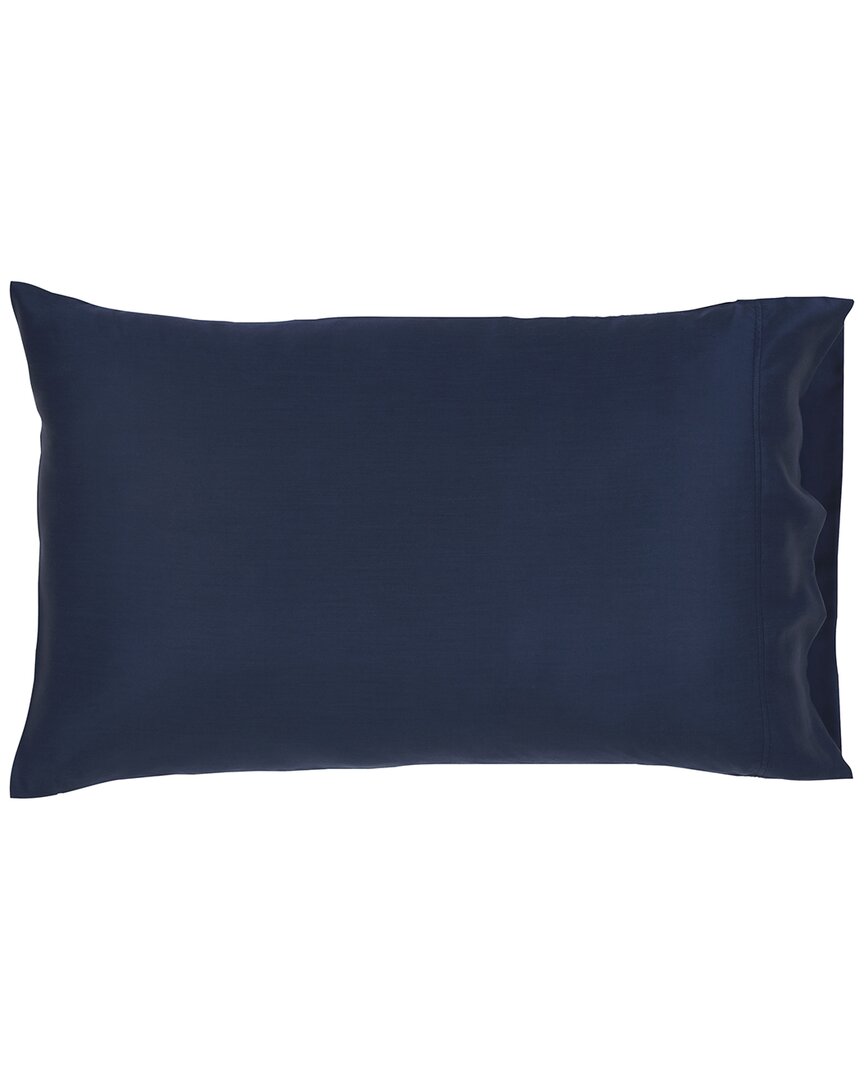 Orchids Lux Home 400tc Sateen Merida Pillow Case Set In Navy