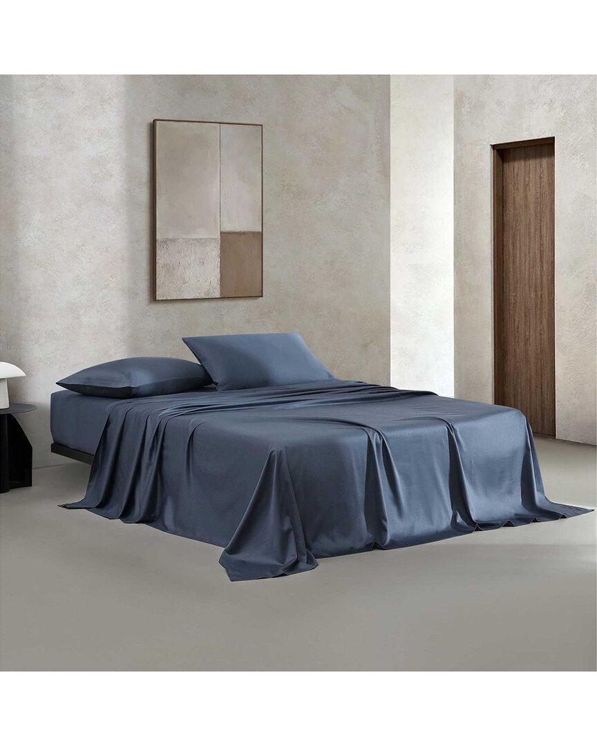Calvin Klein 300 Thread Count Organic Earth Solid Cotton Sateen Sheet Set