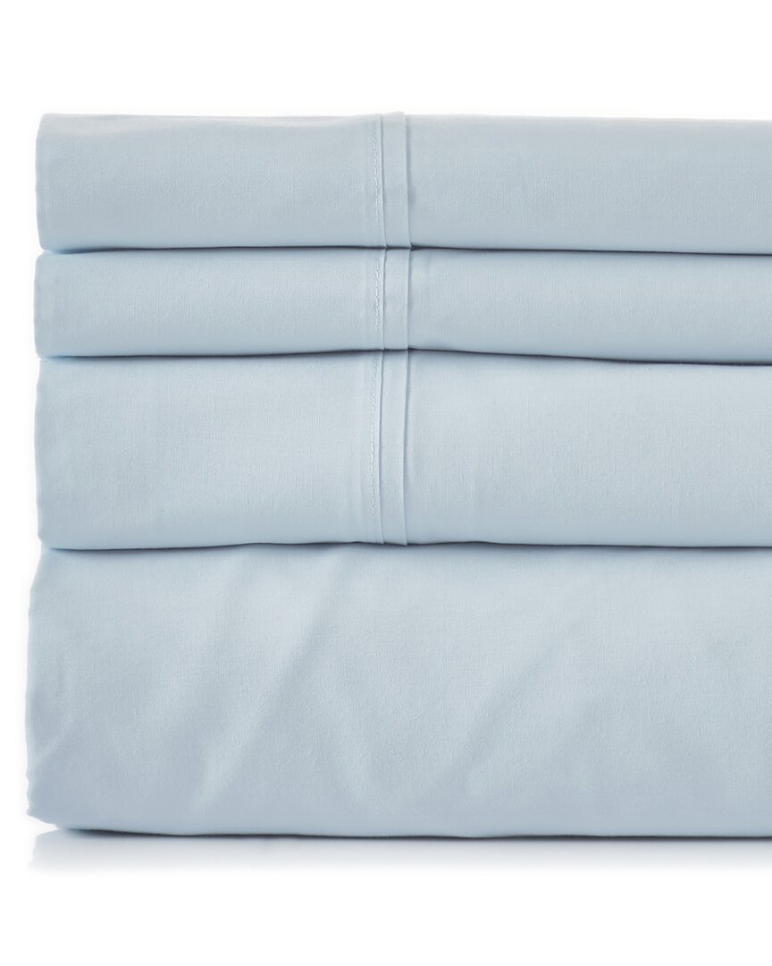Shop Modern Threads 200tc Organic Cotton 4pc Sheet Set In Blue