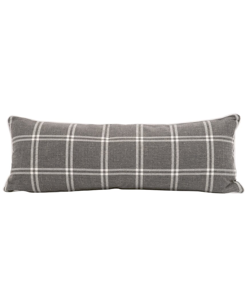 Essentials For Living Set Of 2 The Not So Basic 34in Essential Lumbar Pillows In Gray