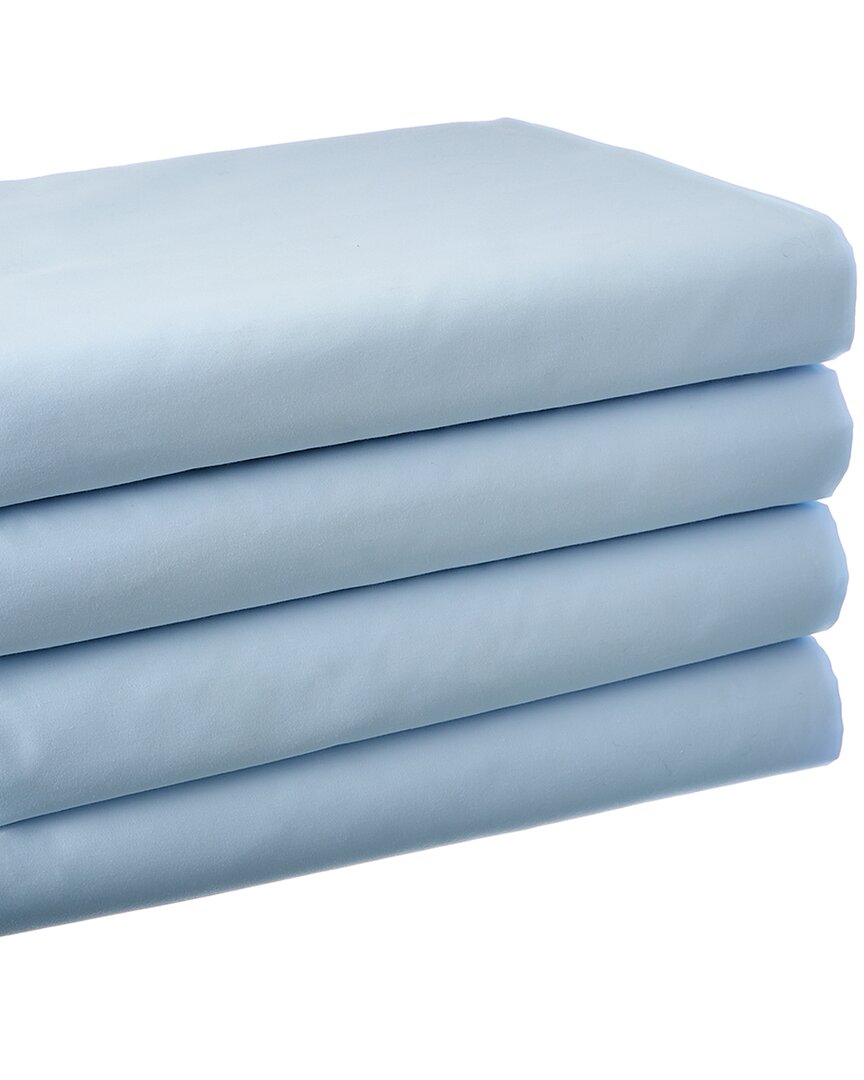 Bombacio Linens Sunrise Collection 420tc Cotton Sateen Sheet Set In Blue